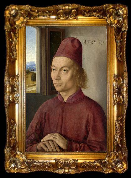 framed  Dieric Bouts Portrait of a Man, ta009-2